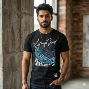 The "Abstract Flow" Tee (Life is Good)